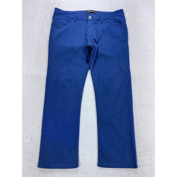 34 Heritage Chino Pants Men 34x32 ACTUAL (34x26) Blue Courage Straight Leg Twill - Picture 1 of 14
